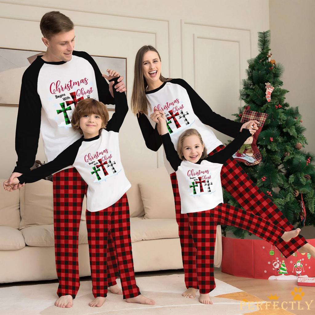 Matching girl christmas on sale pajamas