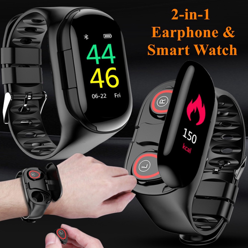 Lemfo m1 smart bracelet bt shop earphone