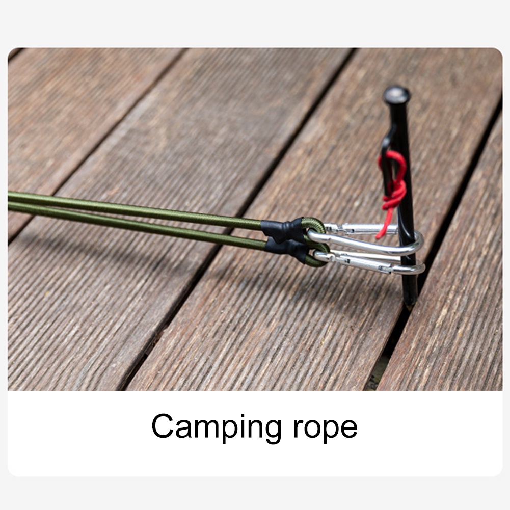 Rubber Bungee Cord 30/60/90cm with Hooks Heavy Duty Strap Carabiner ...
