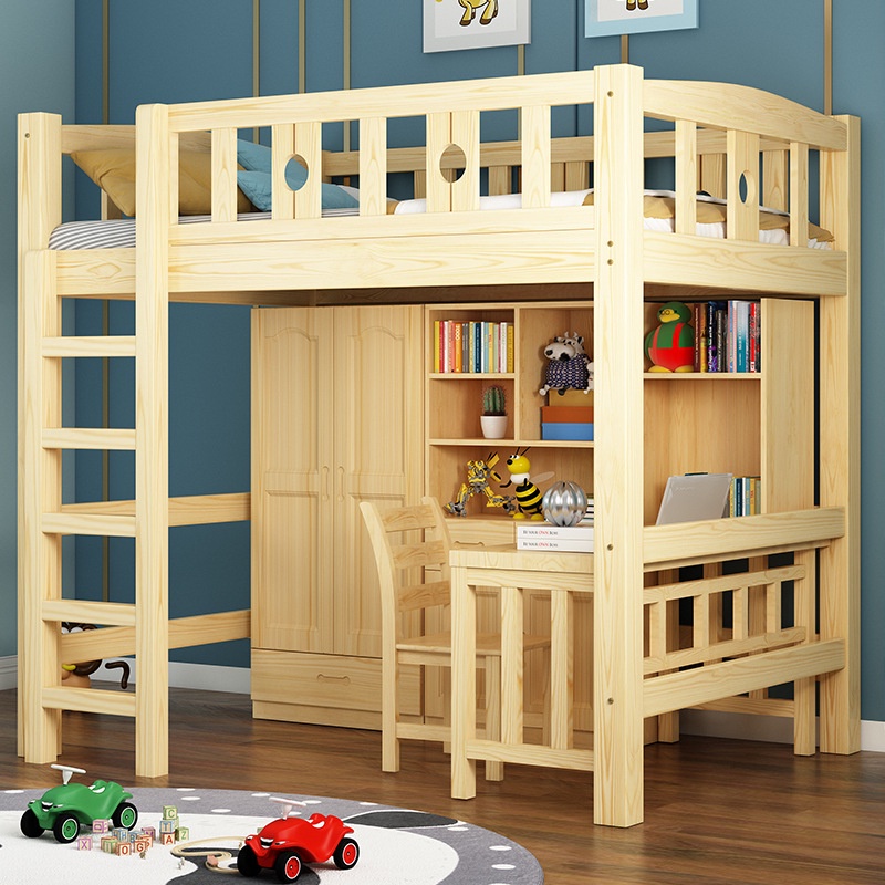{SG Sales}Double Decker Bed Frame Double Bed Loft Bed High Low Bed