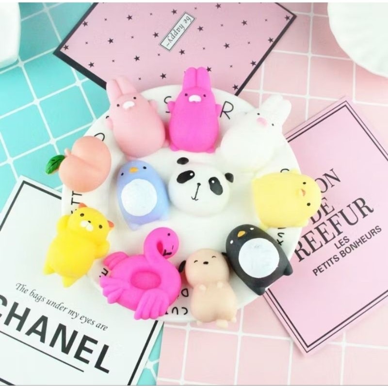 1PCS Squishy Mini Mochi Motif Hewan Jelly Mainan Anak Pencet Squeeze Kartun Karakter Animal Lucu A152 - Gambar 2
