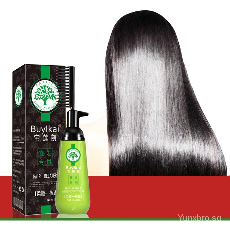 Straightening Hair Cream Professional One step Hair Straight Comb ...