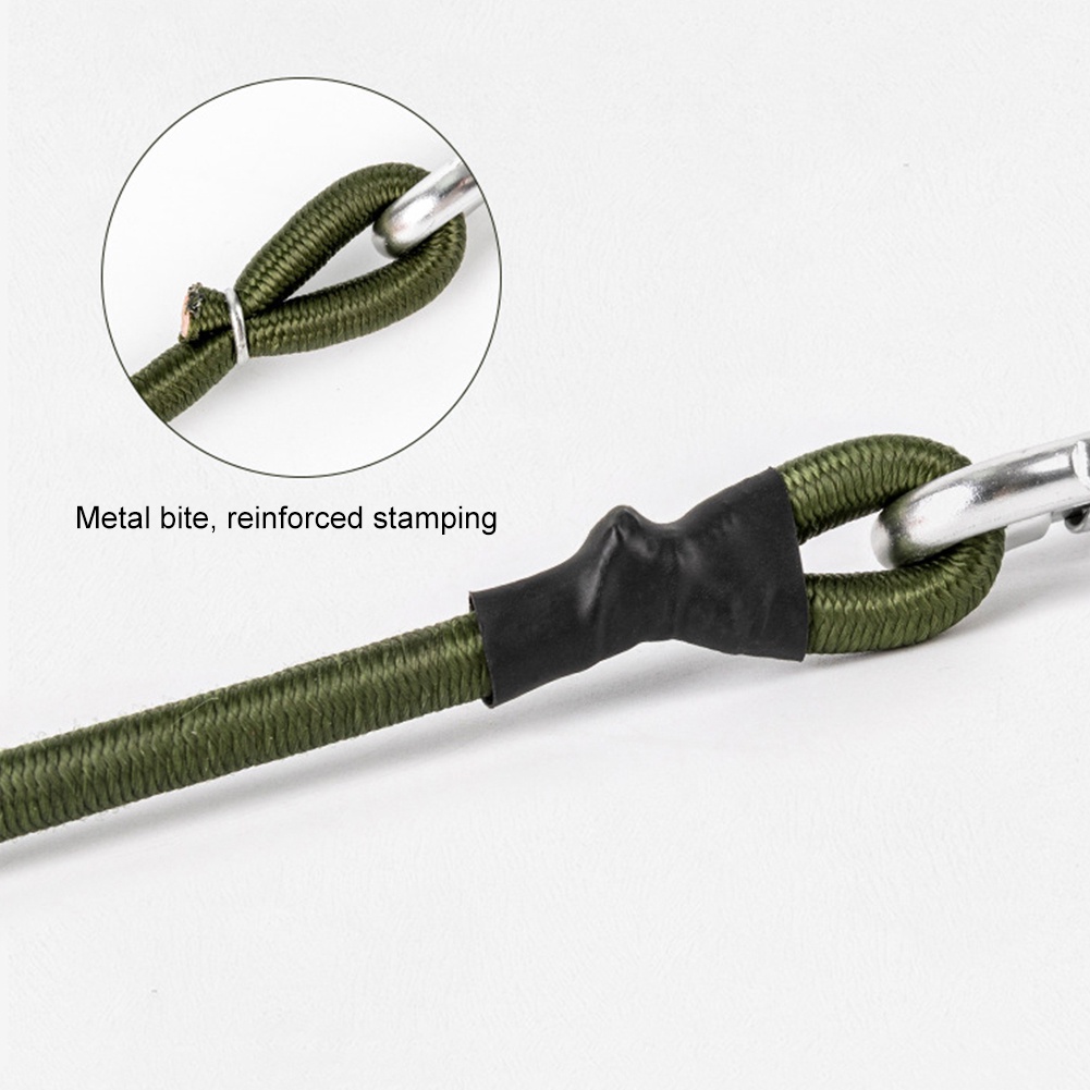 Rubber Bungee Cord 30/60/90cm with Hooks Heavy Duty Strap Carabiner ...