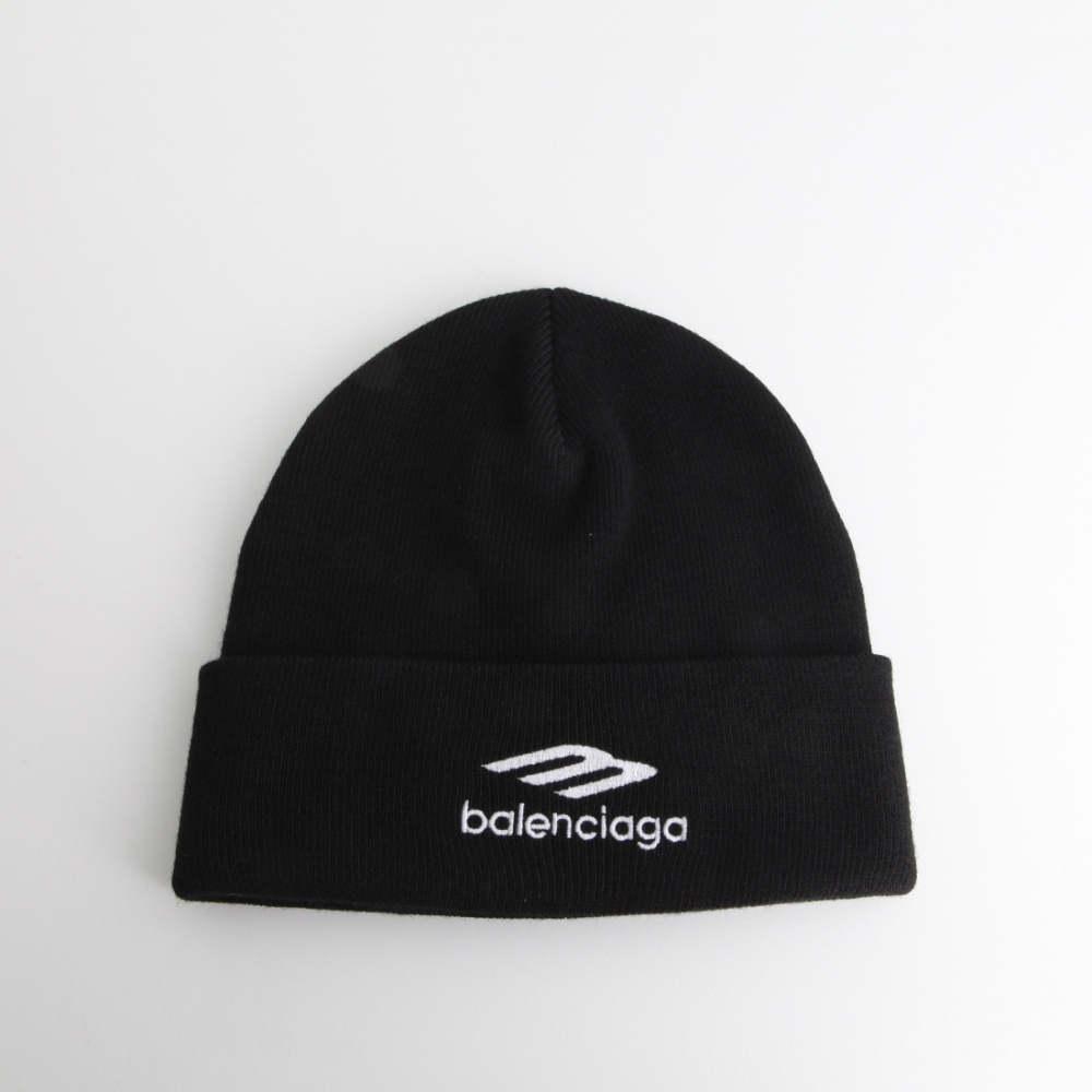 Black 2024 balenciaga beanie