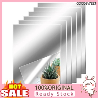 4x Flexible Mirror Wall Stickers, Acrylic Mirror Sheets Non Glass