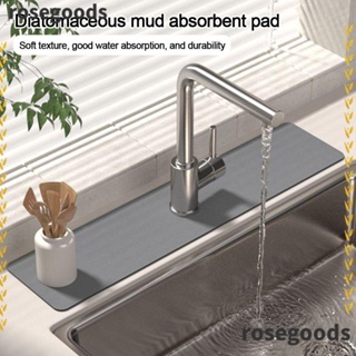 2Pcs Fantasy Style Faucet Draining Mat, Self Absorbent Draining Mat for  Kitchen Counter, Soft Diatom Mud Non-Slip Drain Pad Quick Dry Mat, Faucet