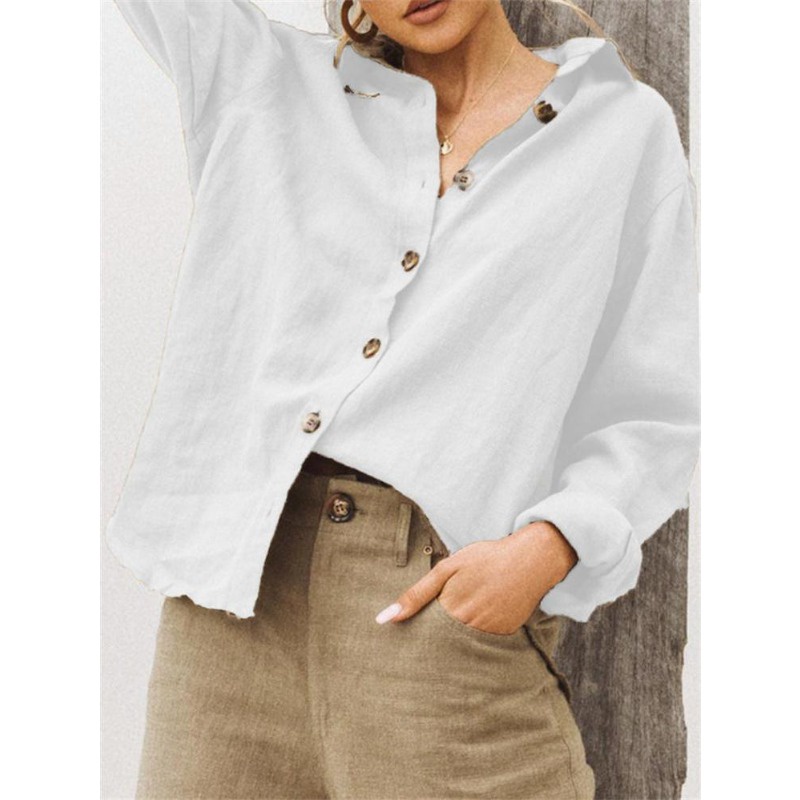 plain white button up shirt womens