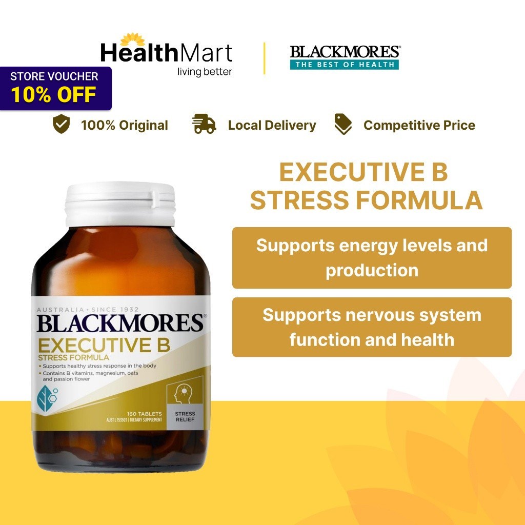 [SG] Blackmores Executive B Stress Formula, 160 Tablets | Shopee Singapore