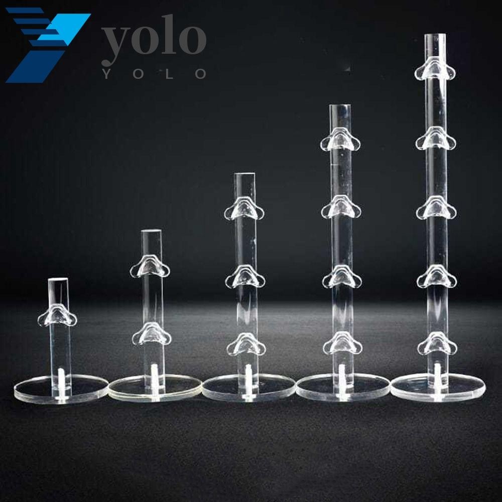 YOLO Transparent Glasses Rack Jewelry Holder Tabletop Ornaments Home ...