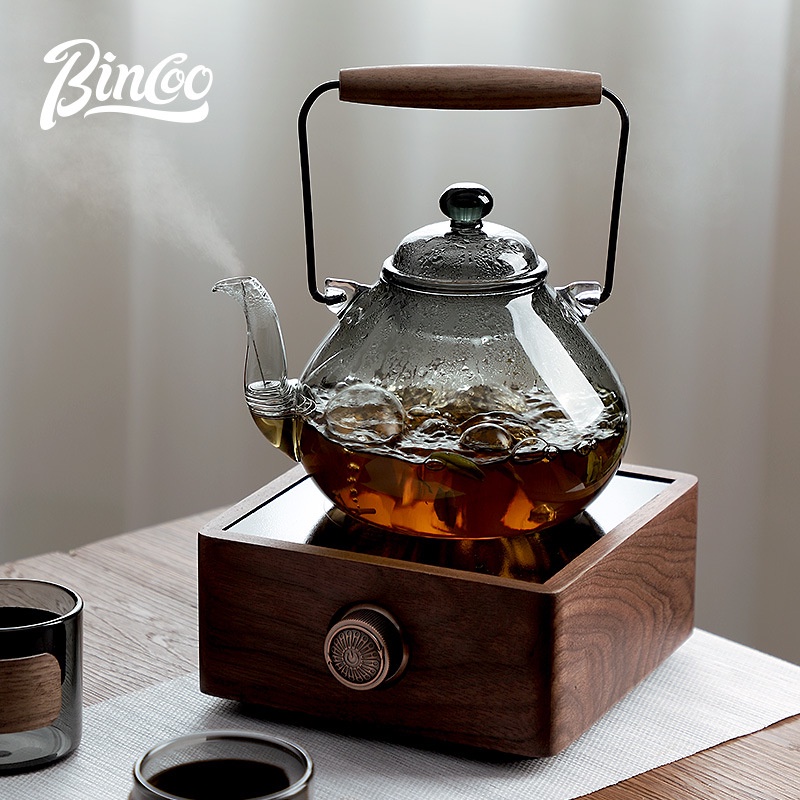 KY Glass Teapot Retro High Temperature Resistant Lifting Handle