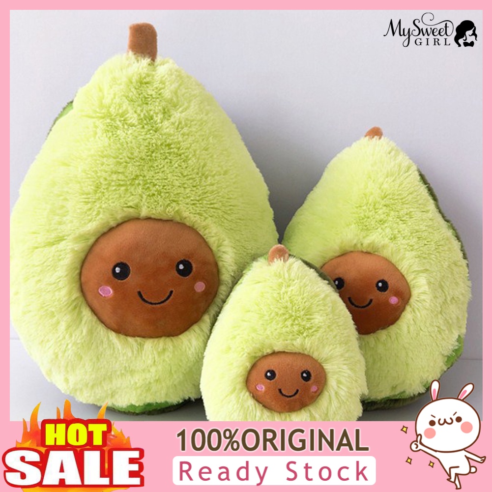 MIYI] Cute Avocado Fruits Plush Stuffed Dolls Toy Throw Pillow