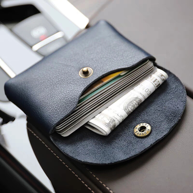 Mini Japanese Korean Handmade Real Leather Small Wallet Mens and Womens ...