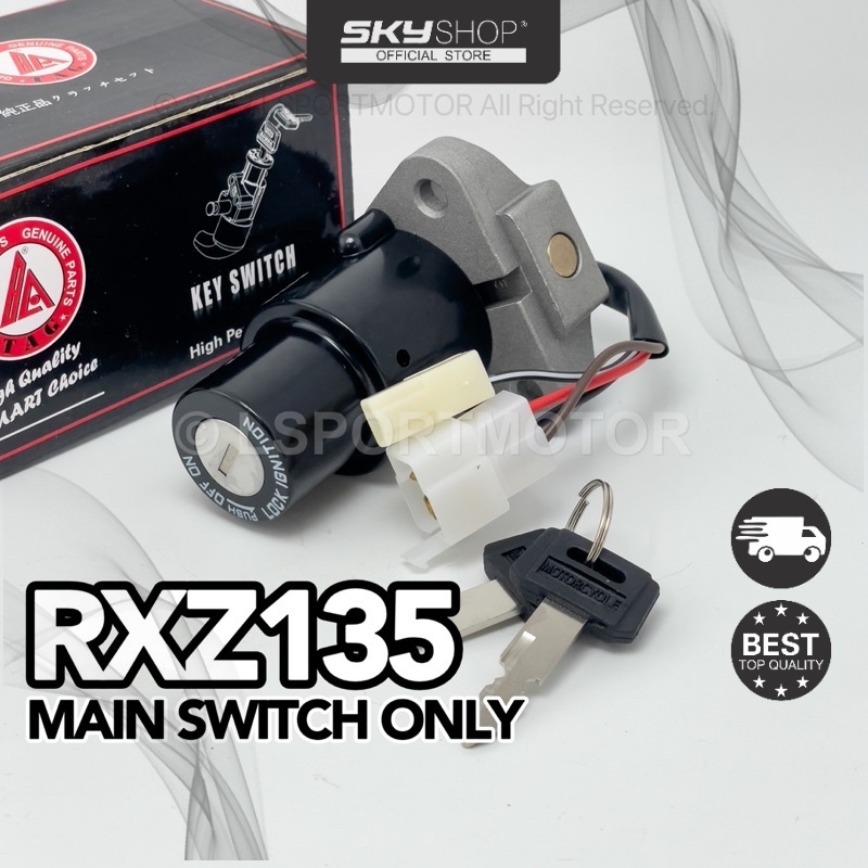 YAMAHA RXZ135 MAIN SWITCH ONLY (TAG) IGNITION SWITCH KEY LOCK STARTER SWITCH RXZ 135 MILI (S