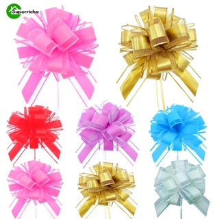Glitter Pull Bows Gift Packing Knot Ribbons String Bows Gift Wrapping  Flower Basket Wedding Baby Shower Party Birthday Car Decor - AliExpress