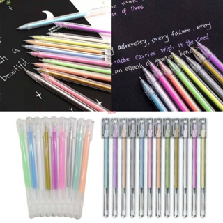 6pcs/set Rainbow Gradient Pens, Creative Journaling Pens, Fluorescent Pens,  Multicolor Pens, Glitter Pens, Random Six Colors