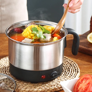 Mini Electric Cooking Pot 2.5L Portable Electric Cooker Nonstick Portable  Electric Pan Multicooker for Travel Dorm Fast Heating Spatula and Egg Holder