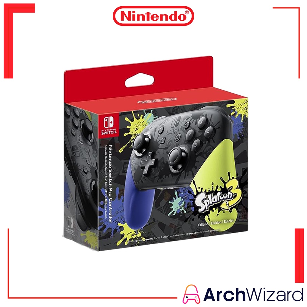 Nintendo Switch Pro Controller Splatoon 3 Edition (Nintendo Switch ...