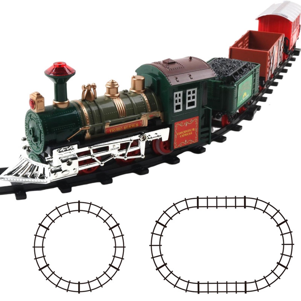 [Homyl478] Christmas Train Set with Sound and Lights Electronic Toys ...