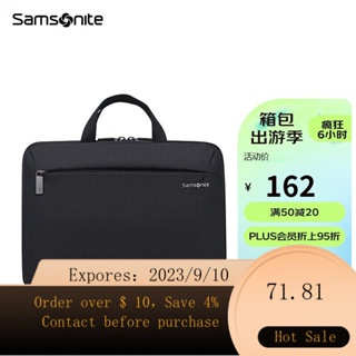 Samsonite Black Napa Work Travel Business Leather Briefcase