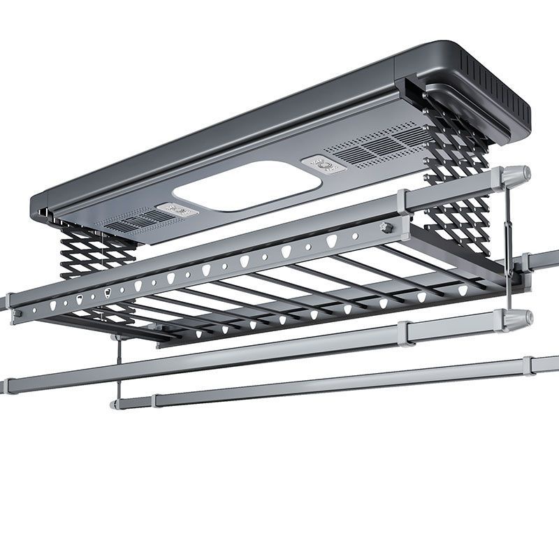 Automated Laundry Rack Lift Electric Clothes Hanger Balcony Invisible Telescopic Voice Control