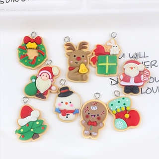 1 Box 48pcs 12 Styles Enamel Christmas Charms Christmas Tree Charms Bulk Reindeer Charms for Jewelry, Jewels Making, Christmas Glove Hat Rhinestone