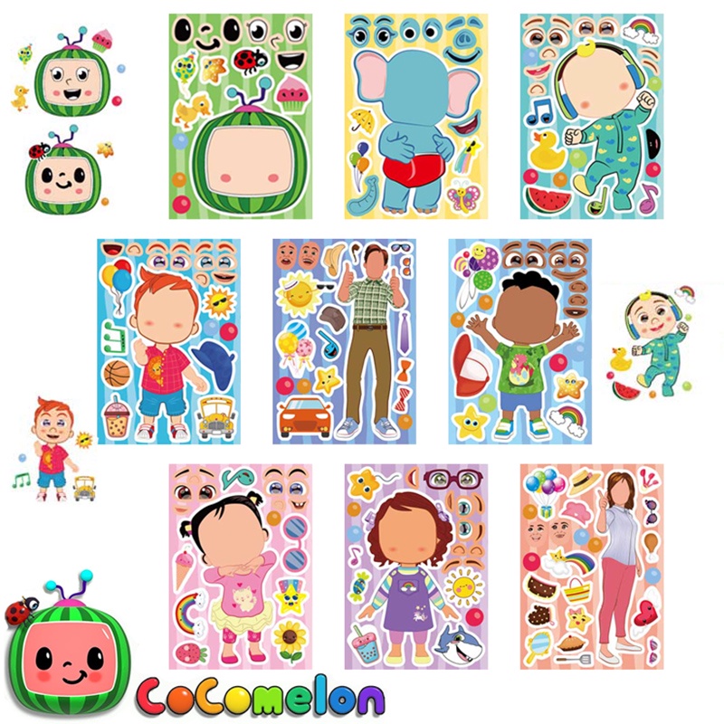 Cartoon English Enlightenment Animation Cocomelon Series Diy Puzzle 