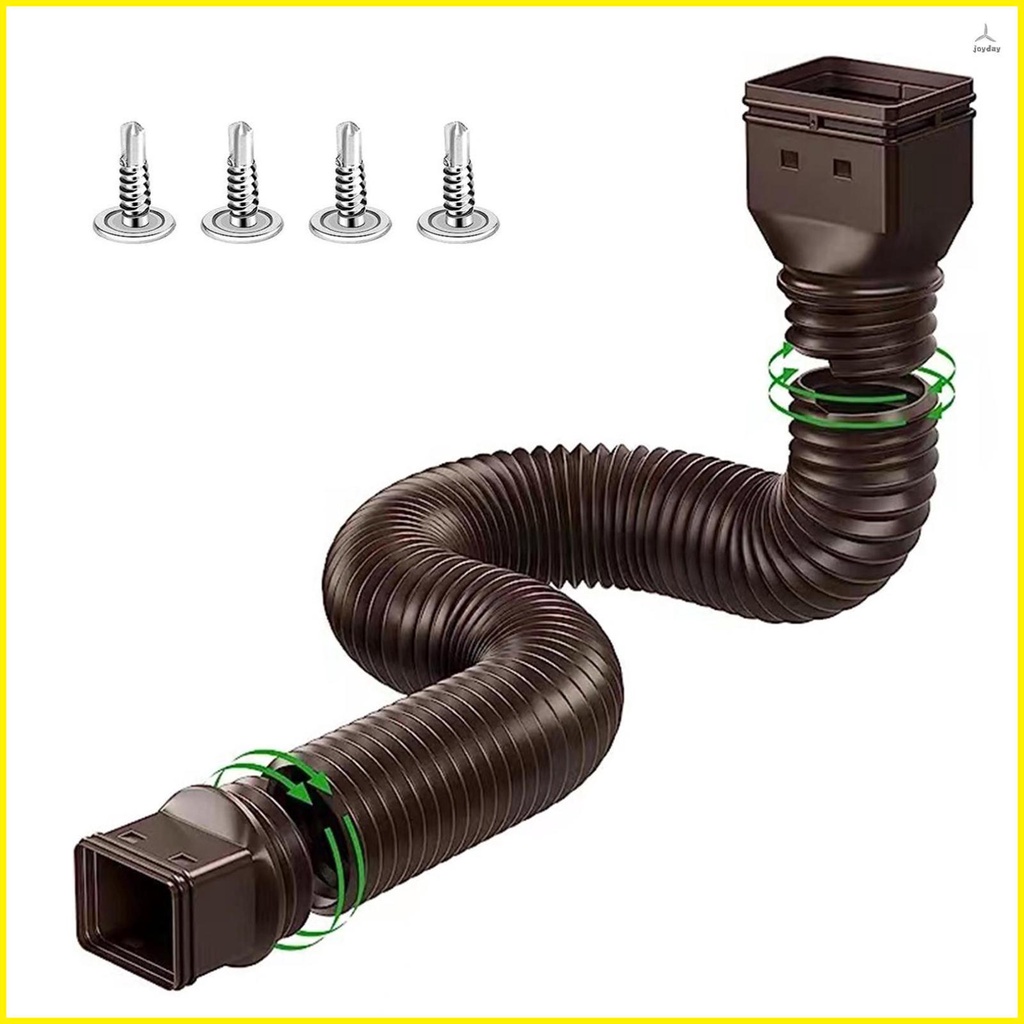 Rain Gutter Downspout Extensions Flexible Down Spout Drain Extender