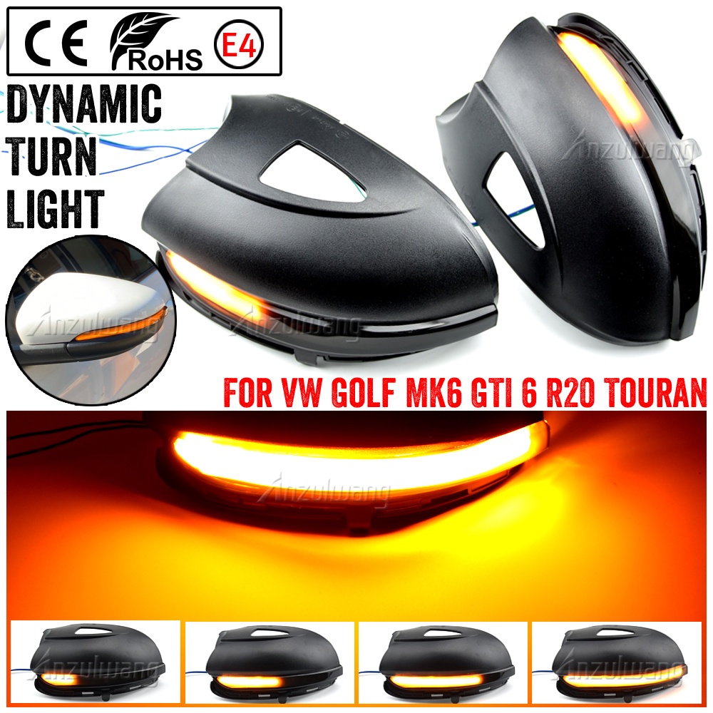 Turn signal LED dynamic side mirror flashing indicator light