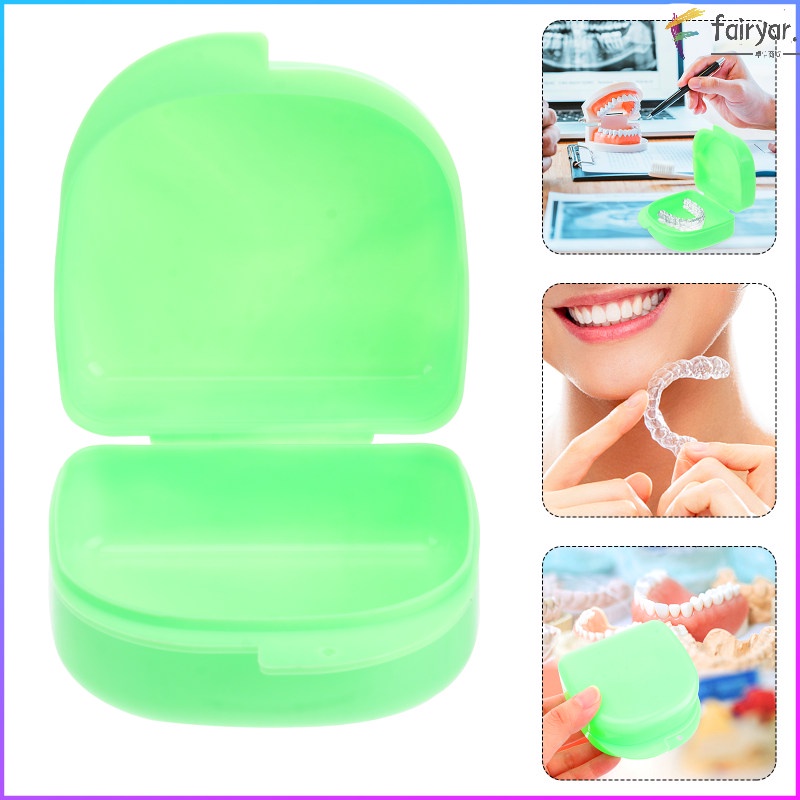 Denture Brush Braces Kit Brackets & Wire Glue Container Case Purses