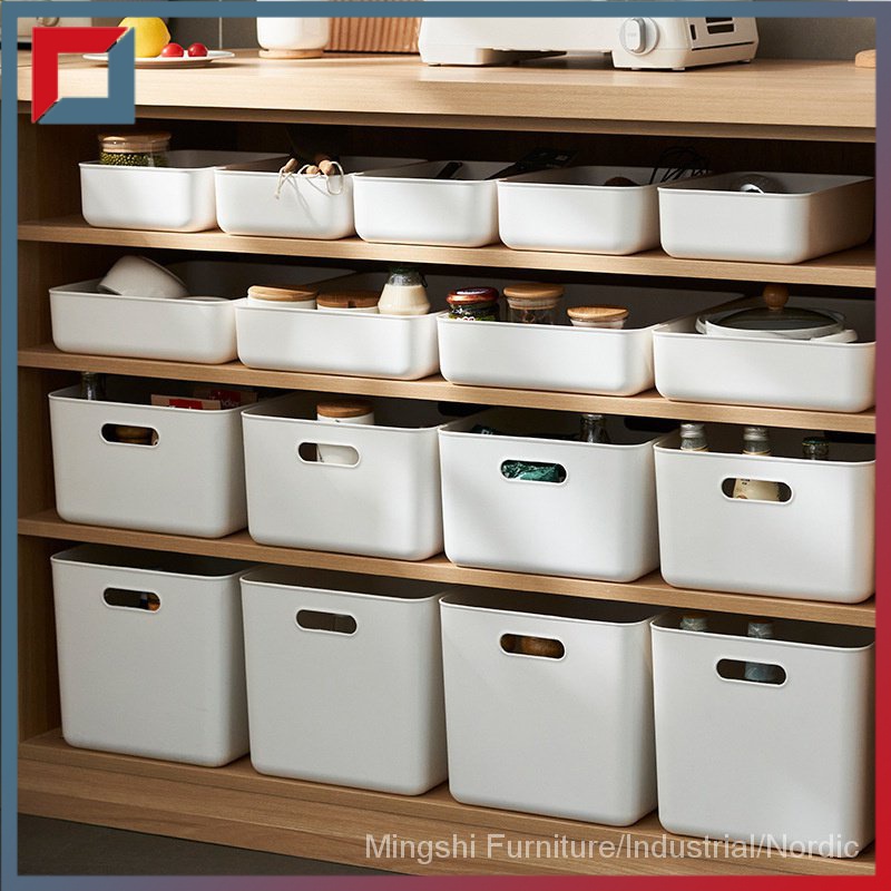 Sundries storage box desktop cosmetics sorting basket dormitory storage ...