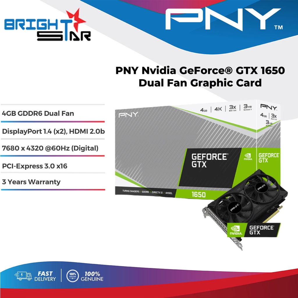 Pny geforce discount gtx 1650 4gb