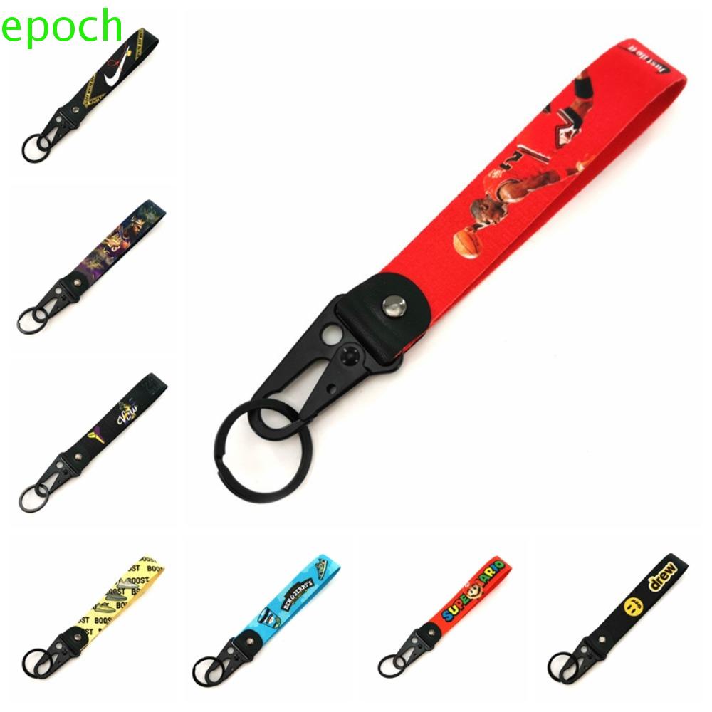 EPOCH JDM Style Car Keychain, Steel Spring Clip Key Strap JDM Key