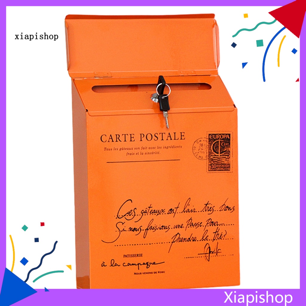 XPS Iron Suggestion Box Workplace Feedback Box Rustic Style Wall