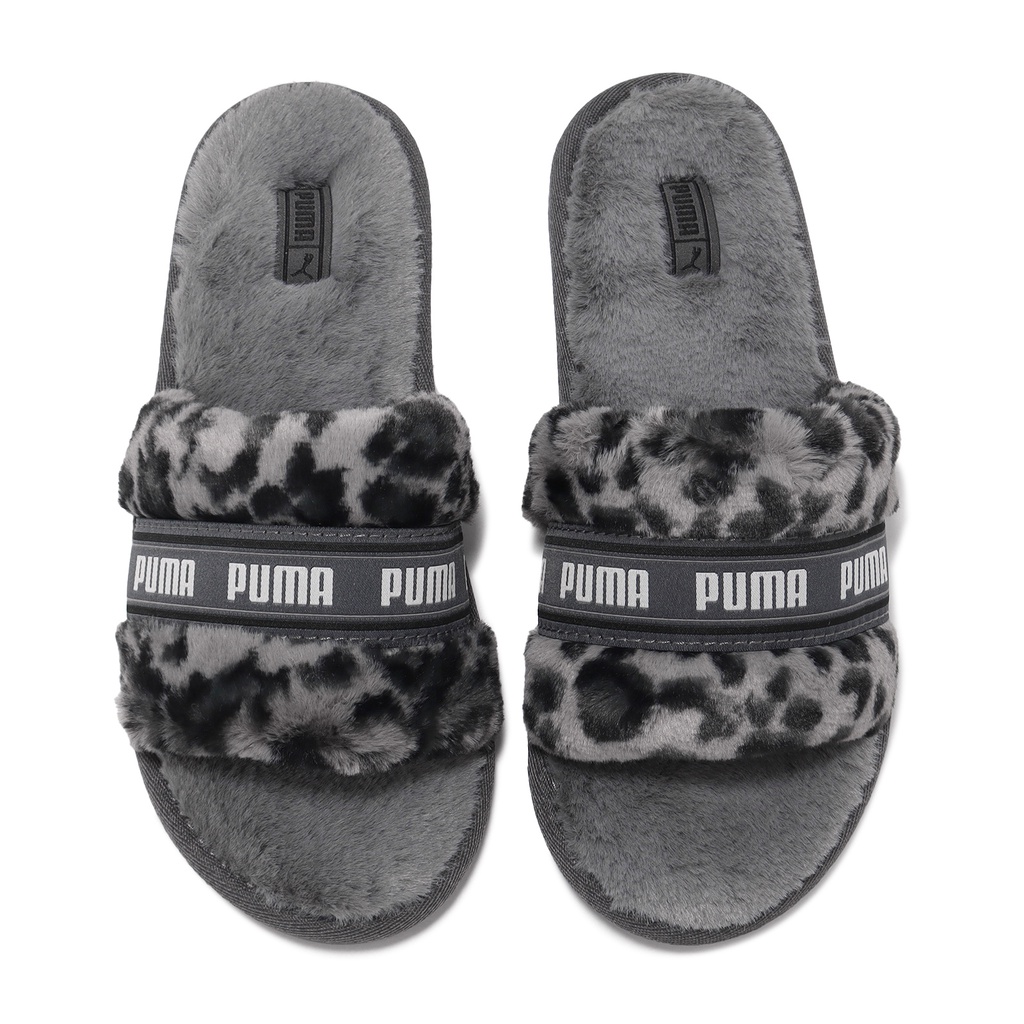 Puma clearance fuzzy slippers