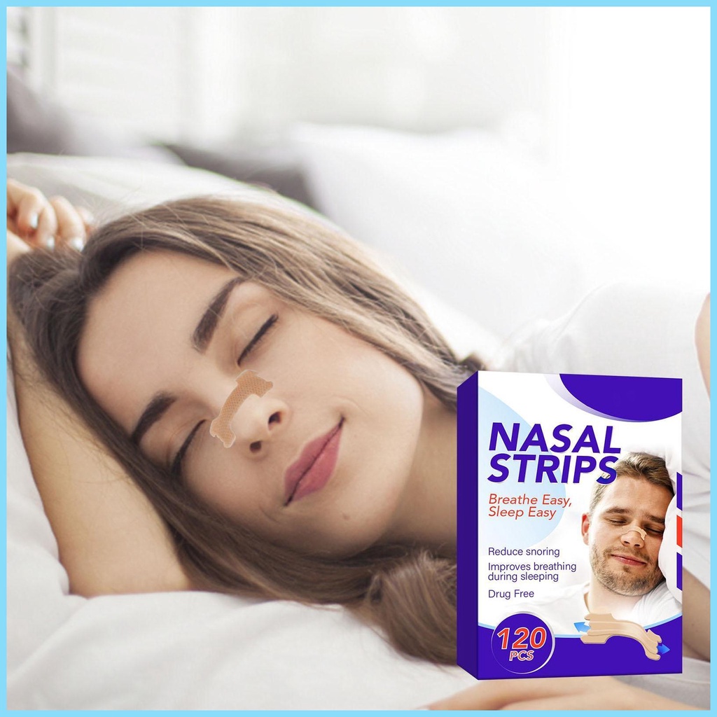 Nasal Strips for Snoring 120pcs Relieve Nasal Breathing Stickers Long