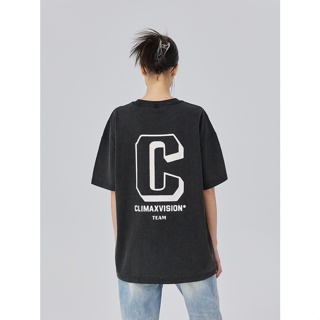 Climax VISION Big C Printed Casual Short-Sleeved T-Shirt American