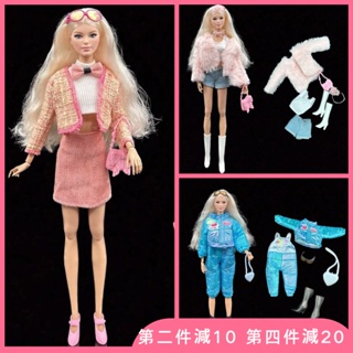 32PCS Barbie Clothes Doll Fashion Wear Clothing outfits Dress up