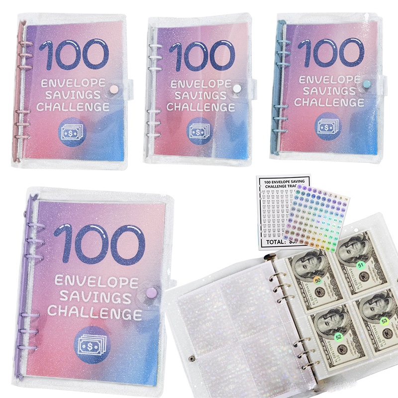 100 Envelopes Money Saving Challenge Budget Binder Password Lock Money