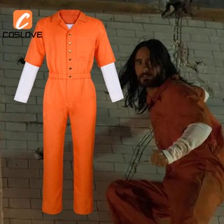 Orange jumpsuit halloween top costume