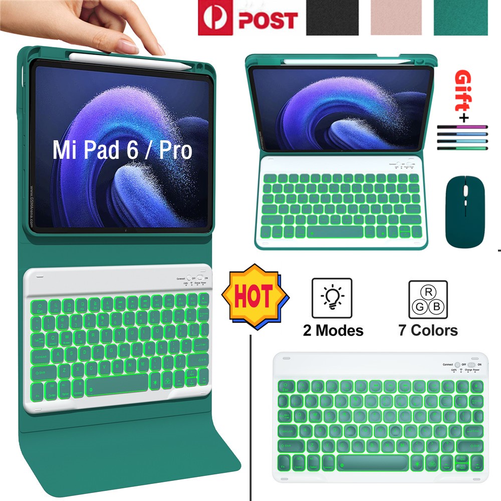Bluetooth Keyboard Case Keyboard Cover for Xiaomi Pad 6 | Xiaomi Pad 6 Pro  (11 inch), Backlit Keyboard | TrackPad Mouse
