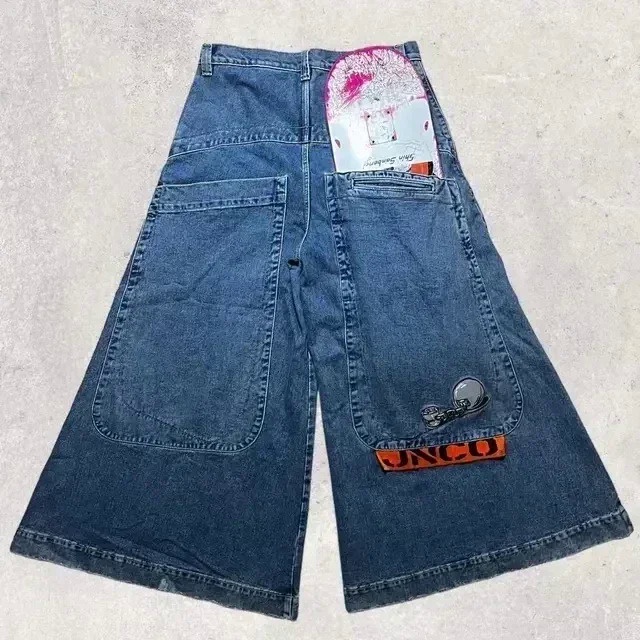Y2k Kangaroo jncoジーンズ Streetwear JNCO Jeans Y2K Pants Mens