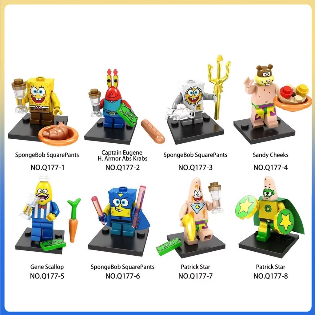 Building Block SpongeBob SquarePants Pai Star Crab Boss Minifigure