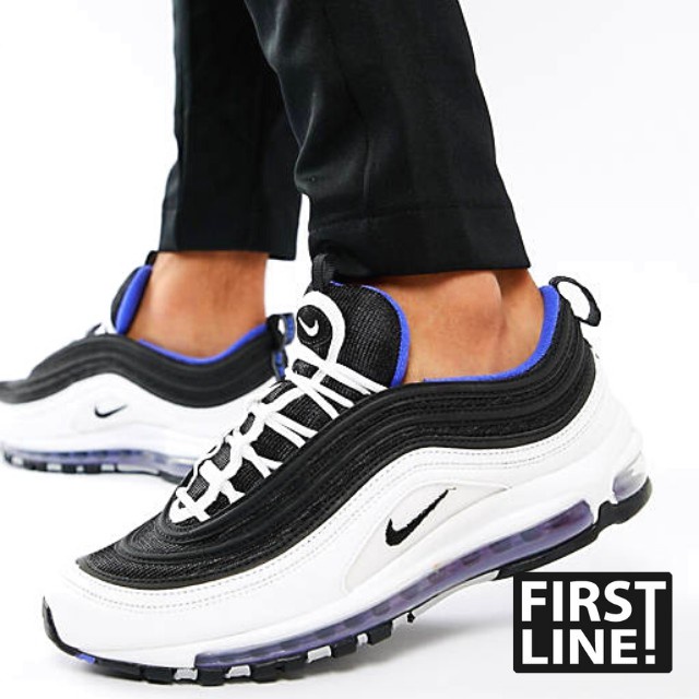 Air max 97 on sale black and white purple