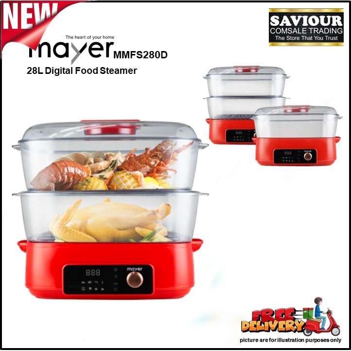 Mayer MMFS280D 28L Digital Food Steamer Shopee Singapore