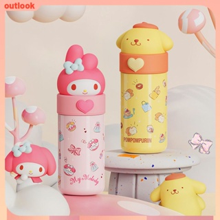 Kawaii Sanrio Portable 350ml Thermos Cinnamoroll Kuromi Insulated