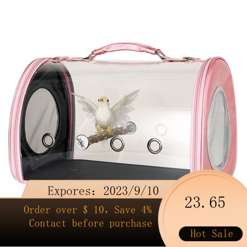 Curated visual reference: Gallery Detail: Portable Crossbody Parrot Cage Portable Bird Cage Travel Backpack
