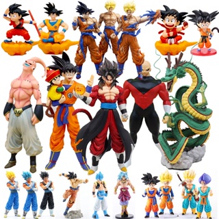 FUNKO Pop Dragon Ball Z Son Goku Gohan Vegeta Buu 10cm PVC Action Figures  Toys Car