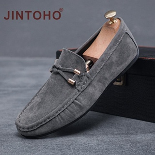Men's Shoes Autumn New Genuine Leather Casual Shoes Men Middle-aged Frosted  Cowhide Slip-on Men Business Loafers