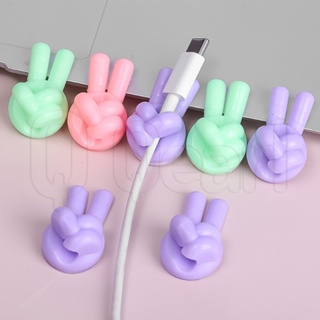 14 Pack Adhesive Thumb Wall Hooks - Multi-Function Wall Hooks - Adhesive  Silicone Hooks - Mini Thumb Cable Clips - Self-adhesive Cable Clip