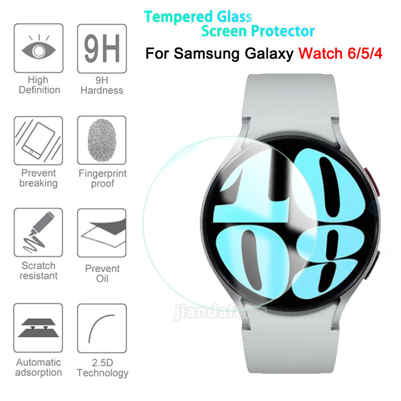 High Definition Tempered Glass Screen Protector for Samsung Galaxy Watch 6 5 4 Classic 43mm 47mm 42mm 46mm 40mm 44mm Watch5 pro 45mm Shopee Singapore